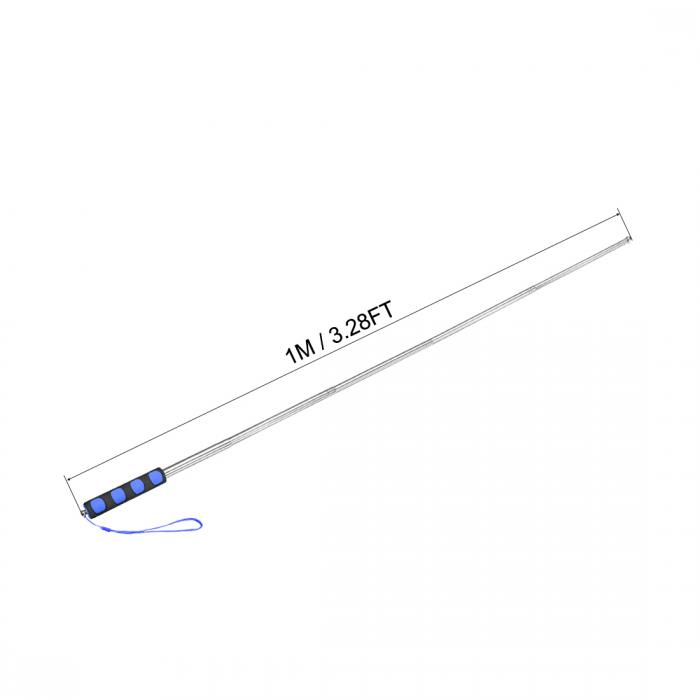 楽天市場 ソウテン ハンドヘルドフラッグポール 伸縮式 スポンジハンドルティーチングポインター ステンレス製ガイドフラッグポール ツアーガイド用 ブルー 3 28ft 1m ソウテン