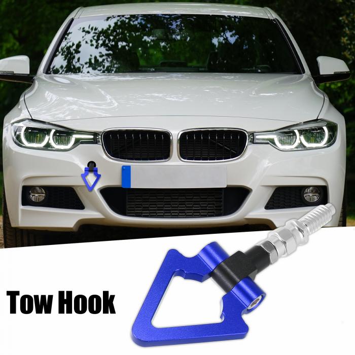 ソウテンXAUTOHAUX牽引フックトレーラーリングヨーロッパの自動車トラックレーシングフロントリアバンパースクリューBMWに対応357SeriesZ3Z4に対応MiniCooperに対応ブルートライアングル