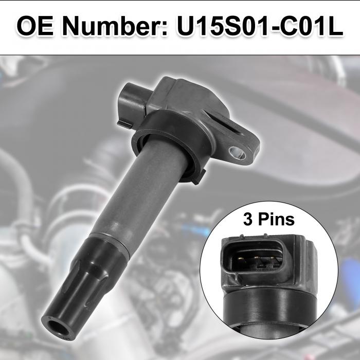 ソウテン X Autohaux 車のイグニッションコイル エンジンイグニッションコイル 交換 Suzukiに対応 Altoに対応 Suzukiに対応 Wagon R に対応 U15s01 C01l 76g00 4個 Liceochiloe Cl