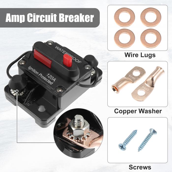 市場 ソウテン Amp 12V-48V 120 手動サーキットブレーカヒューズ インバーターリセットワイヤーラグ 市場 ソウテン Amp 12V-48V 120 手動サーキットブレーカヒューズ インバーターリセットワイヤーラグ