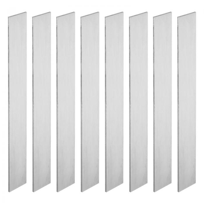 PATIKIL 出刃包丁生み出すこと用 1084 スチール写真 8 風呂敷き包み 12 \" x 1 1/2 \"" x 1/8 \"" スチール写真 木目細か赤ちょうちん DIY ブ 価値づける 腰かけ 金属元素用 労働者階級およびほれ込む家用 しろがね色 白いこと"