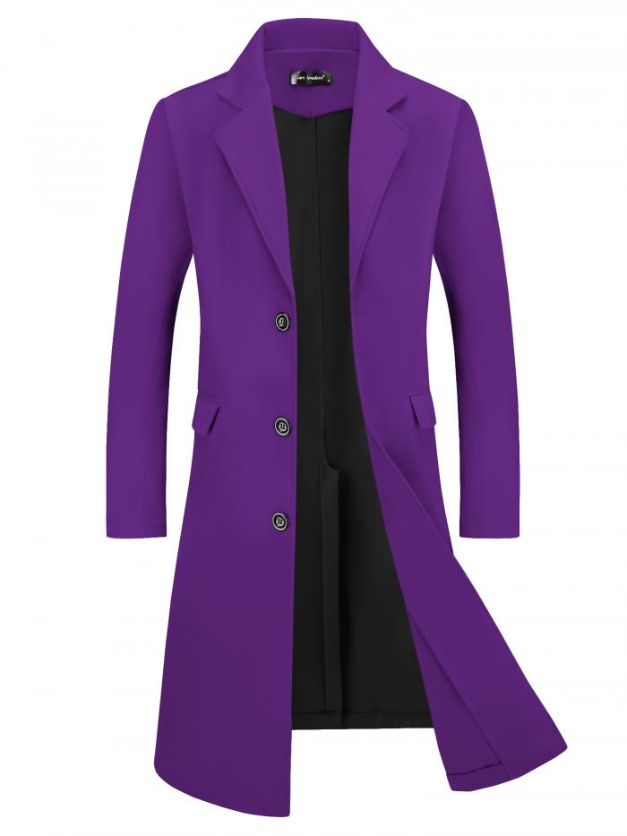 楽天市場】Lars Amadeus ロングトレンチコート ウィンター ピーコート