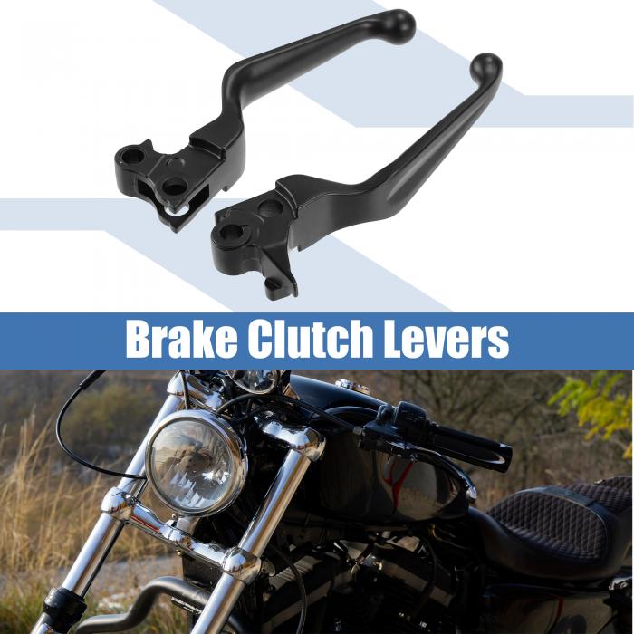 上品な ブレーキクラッチレバー Harleyに対応 Davidsonに対応 Sportster 883 1200 Dyna Touring Road Kingに対応 オートバイブレーキハンドルバー アルミニウム合金 ブラック 1ペア trumbullcampbell.com