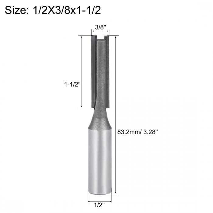 ソウテン ストレートルータービット Hss材質 シャンク小道12 7mm 切目直径9 7mm 削る深さ38 5mm Foxunivers Com