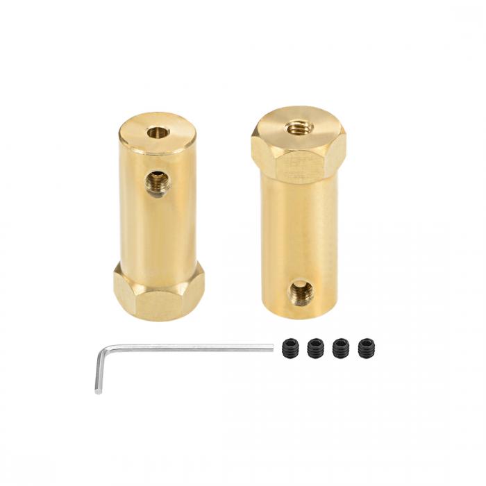 新型六角純正品 楽天市場】uxcell 六角カプラー 3 mmボアモーター 六角真鍮軸継手