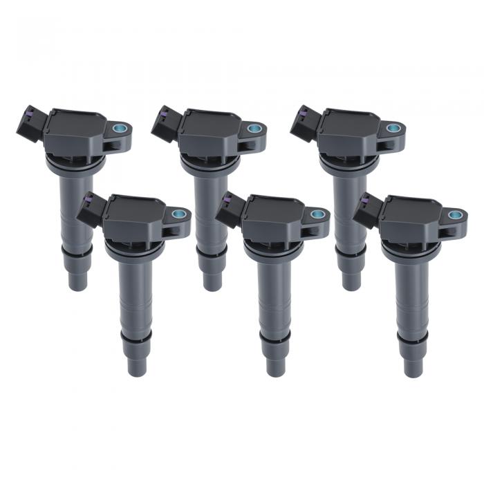 VekAuto イグニッションコイル 6731308 9091902248 UF495 トヨタに対応 4Runner 2003-2009 トヨタに対応 FJクルーザー 2007-2009 トヨタに対応 Tacoma 2005-2015 トヨタに対応 Tundra 2005-2011用 - 6個セット｜ソウテン