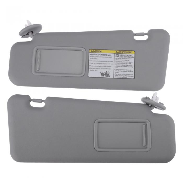 VekAuto トヨタに対応 ハイランダー 2008-2013用 左右サンバイザー フロント左右日よけ 純正品番74320-48500-B0対応 車両用サンバイザーアセンブリ グレー｜ソウテン