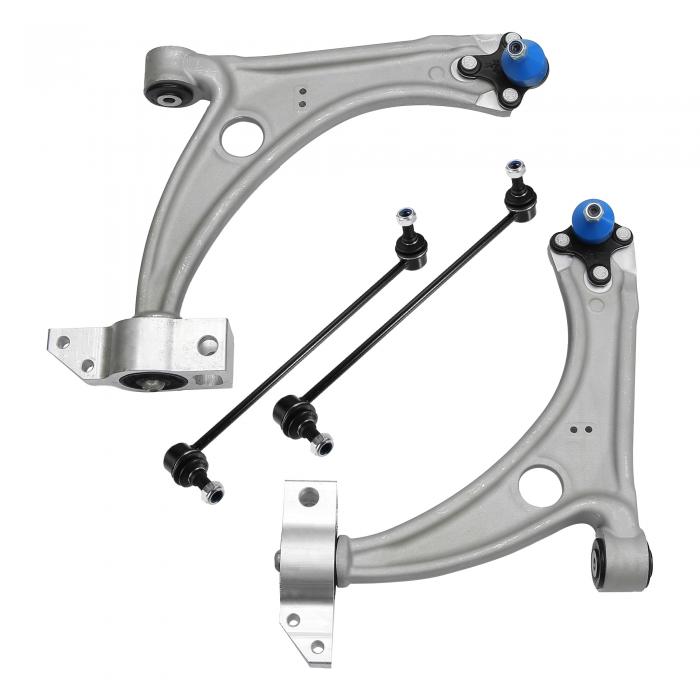 X AUTOHAUX フロントサスペンションキット 下部コントロールアーム ボールジョイントアセンブリ付き スウェイバーリンク スタビライザーリンク VWに対応 Passatに対応 2006-2010 Volksw-agenに対応 Tiguan CCに対応 2009-2017 番号RK620589/K80478 4個|ソウテン