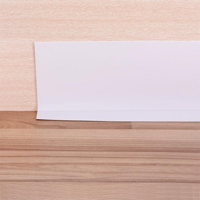 延性のあるなウォールベースベースボードモールディングトリム 端っこ 細長い切口を覆う クリースデザイン付き添い人 ゴムウォールベースモールディングトリム 幅5in×長さ39.37フート 白いこと