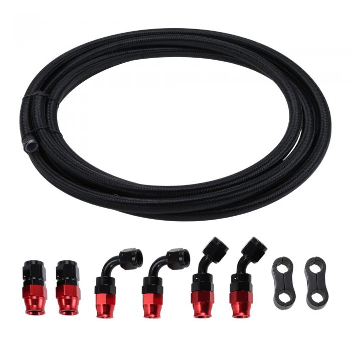 HEROFFIX AN8 燃料ラインキット 15.09ft バキュームホース 自動車用燃料ホース アダプターパイプクランプ 1 セット｜ソウテン