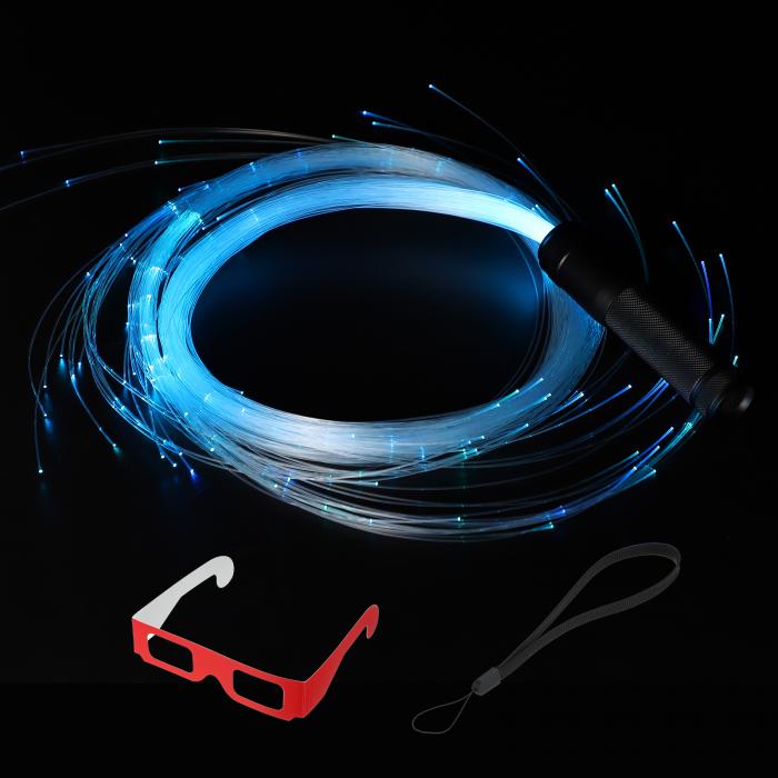 LEDファイバーオプティックウィップダンス 6フート10色36類概念のレインボーライトエフェクトモード ピクセルグロウウィップ ダンスパーティーギフト向け