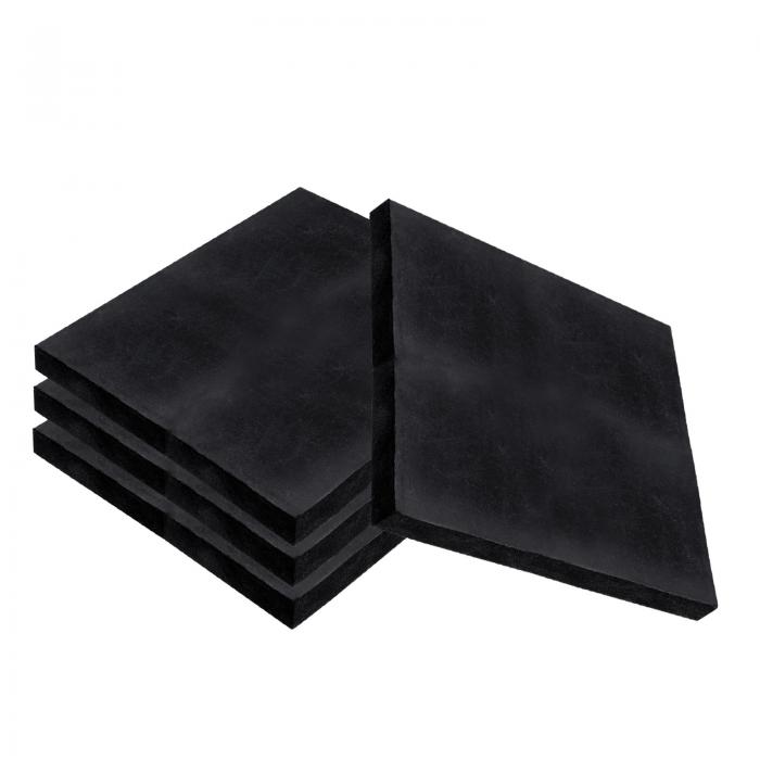 4個 仕掛ける 天然ゴム 防振 パッド 200x200x10粍 (8x8x0.39in) 四角四面 天然ゴム ぼうぜん自失 吸いいれる 洗濯機 パッド 洗い濯ぎ機 かわき切る機 空調設備 コンプレッサー 用 上滑り打ちきり 防御すること マっト