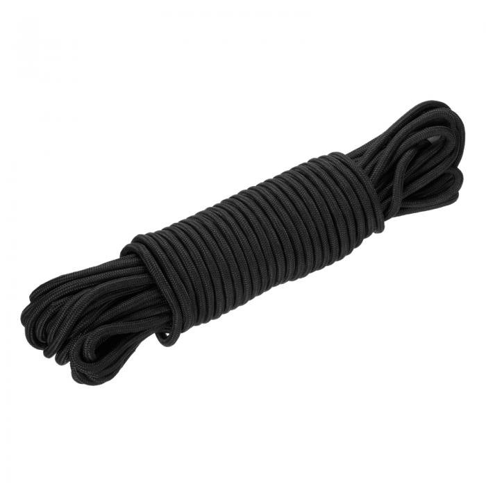 ポリプロピレンロープ ブレードコード 45M/147ft 1/2" 12mm 黒 屋内外 キャンプ クローゼットライン|ソウテン