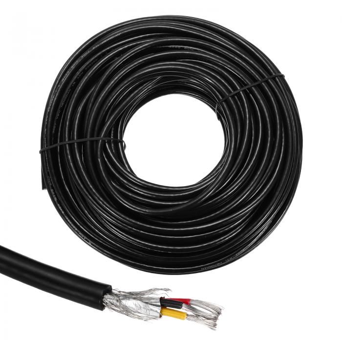 UL2464 遮蔽物有線テレビ 18AW G 30.5m(100Ft) 300V 3伝導体 PVC明かりCNC鉄条 二重遮蔽物 家電・四輪車導線用