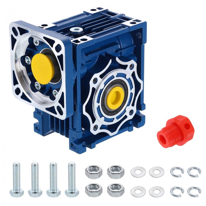 NMRV040 ウォーム歯車減速度機 減速度比30:1 18粍最終生産物軸 高トルクウォームギアスピードレデューサー Nema34サーボ原動機/Nema34ステッピングモーター用 青碧