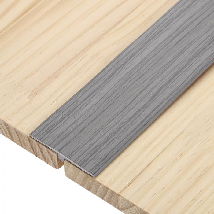 2個書き割り Tモールディング トランジッションストリップ 9.84ft×1.97in(L×W) PVC滑っこい床用ディバイダーストリップ 自分自身ねばり着く式ビニール床用境界線刈り込み 床の細長い切口部屋の入り口通い路用 薄墨色肌理調
