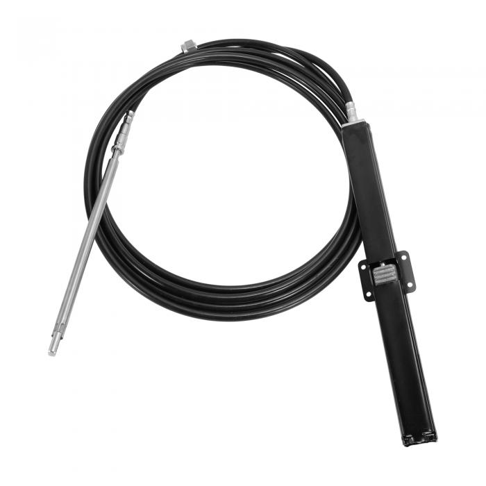 Hihaha 23フィート 型式番号SSC13423/SSC 134 23 マリンボート用ラックステアリングコントロールケーブル ブラック 1個|ソウテン