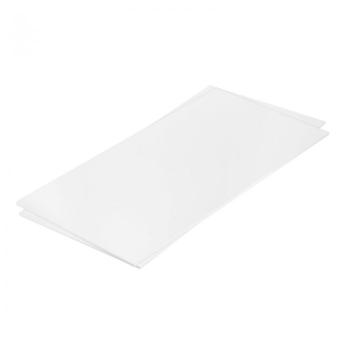 A B S可塑性物質腰掛け 24in×12in×0.16in 組みたてるひな形DIY手工芸品用A B Sスチレンシート 白いこと 2枚入り口・入口