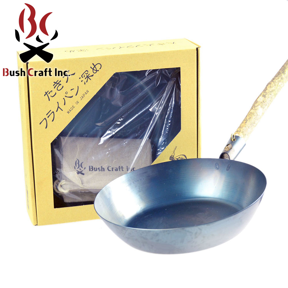 Bushcraftinc ブッシュクラフト たき火フライパン深め 鍋 深型 クッカー 調理器具 料理 防災グッズ コンパクト 焚き火 q 釣り キャンプ用品 アウトドア 食器 クッキング 軽量 軽い 持ち運び便利 収納 たき火 焚火 登山 ハイキング フィッシング ソロキャンプ レジャー