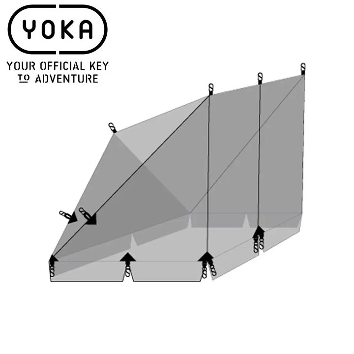 Yoka ヨカ Cabin 蚊帳 蚊除け 防虫ネット 収納袋付き キャンプ用品 アウトドア用品 Cabin専用 キャビン カヤ コバエ 害虫除け 虫よけ 簡単設置 テントアクセサリー q 焚き火 焚火 無骨 ソロキャンプ ブッシュクラフト ベランピング 登山 ハイキング フェス 送料無料