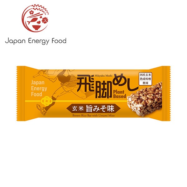 【楽天市場】ジャパンエナジーフード 飛脚めし 食事系 シリアルバー 玄米旨みそ味 1本/3本/5本/1箱(9本) マラソン ランニング