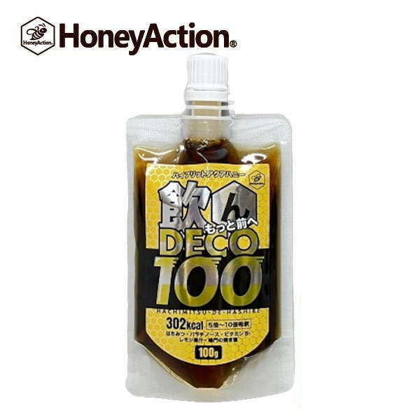 【楽天市場】HoneyAction ハニーアクション 飲んDECO100g ノンデコ エナジージェル エネルギーチャージ パラチノース