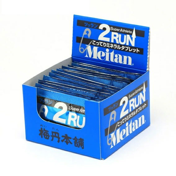 【楽天市場】梅丹 Meitan 2RUN(ツゥラン) こってりミネラルタブレット 1包(2粒入り)/15包(30粒入り) 補給食 マラソン