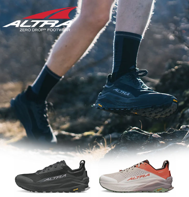 ALTRA アルトラ OLYMPUS 6（オリンパス 6）メンズ Black/Black、Orange/Clay トレイルランニングシューズ トレランシューズ トレイルランニング シューズ トレイルシューズトレッキングシューズ 靴 マラソン ジョギング 登山 ハイキング アウトドア 男性 女性｜外遊びの専門店CamCom（カムカム）