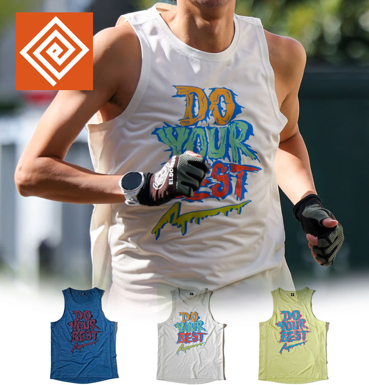【楽天市場】ELDORESO エルドレッソ Do Your Best Tank E1221925 メンズ・レディース ドライ ノースリーブ