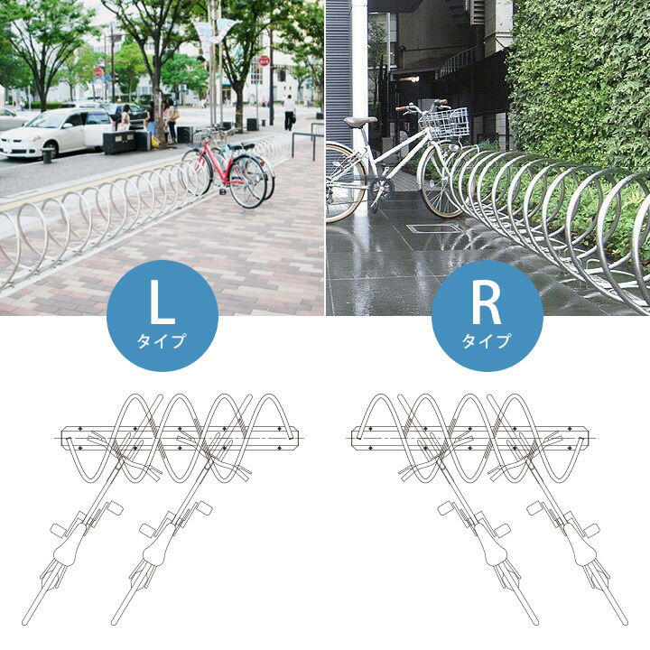 モダン D Na 自転車置き場 何台でも対応 サイクルスタンド 螺旋状 Cy 駐輪スタンド ガレージ サイクルスタンド 自転車スタンド サイクルレスター 連結可能 駐輪スタンド 自転車2台 1ユニット D Na Cy 1ユニット おしゃれガーデン家具と物置 Juicy