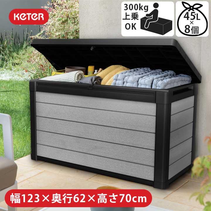 楽天市場】【樹脂製収納BOX】【収納庫】「ケター （KETER） サモア（SAMOA） ガーデンボックス 270L」 : おしゃれガーデン家具と物置  JUICY