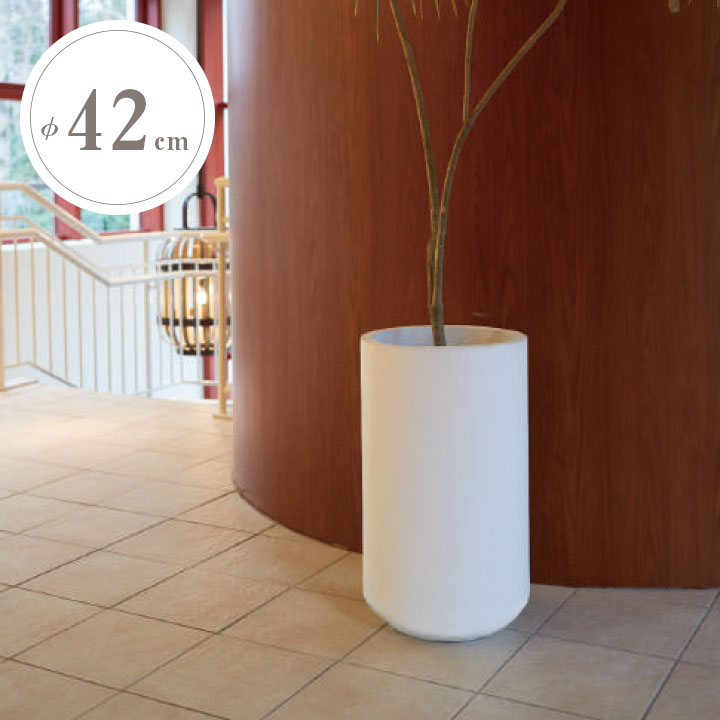 おしゃれ 大型 植木鉢 ポプナニ Popnani トールライレイ 直径42cm 高さ70cm 容量74l ホワイト Fmcholollan Org Mx