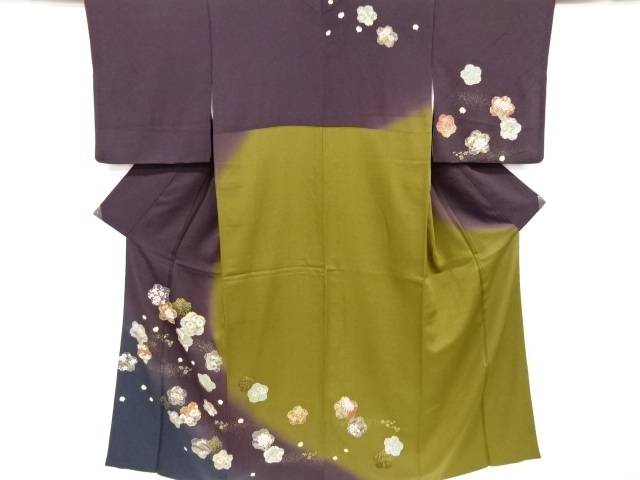金彩櫻に山橘 撫子粧飾エンブロイダリー顔出来着 再利用 中古 着 宗sou Odeftg Com