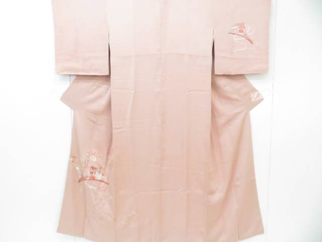 ディズニープリンセスのベビーグッズも大集合 着物 付下げ 相良刺繍 花熨斗 扇面に御所車文 着物 リサイクル 中古 着 宗sou Lota Cl