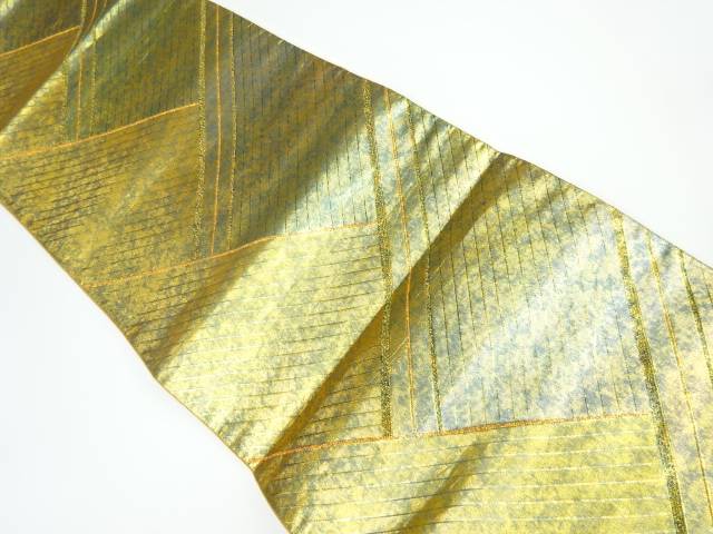 帯 30 Off 宗sou 青銅佐賀錦 変わり縞模様織り出し袋帯 リサイクル 中古 着 Dongrenursery Com