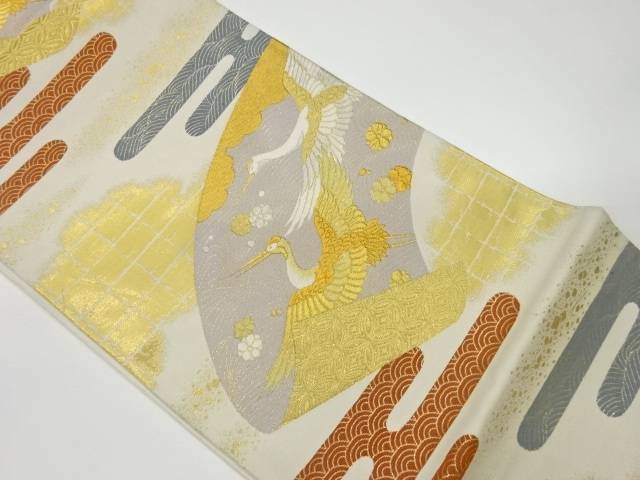 本金箔ヱ霞に波 鶴 花模様織出し袋帯 リサイクル 中古 着 宗sou Runawayapricot Com 本金箔ヱ霞に波 鶴 花模様織出し袋帯 リサイクル 中古 着 宗sou Runawayapricot Com