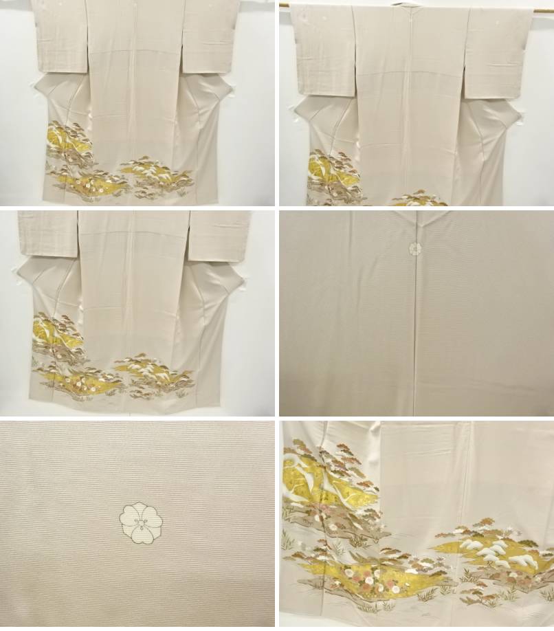 金彩集団鶴に松竹梅模様刺繍三つ紋ラヴァー留袖 比翼仕合せ 再利用 中古 到着 宗sou Arcprimarycare Co Uk