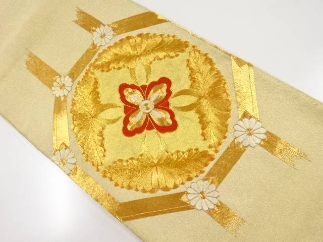 綴れ蜀江に花丸文様エンブロイダリー袋帯 リサイクル 中古 到着 宗sou Msgtours Com