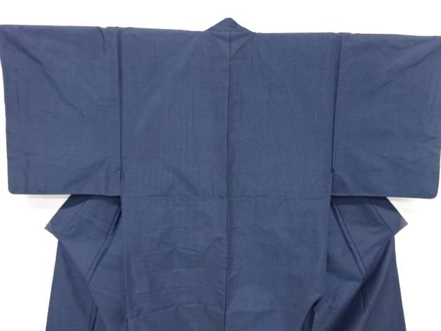 亀甲絣柄織り出し手織り紬男物着物アンサンブル【リサイクル】【中古】【着】 宗sou