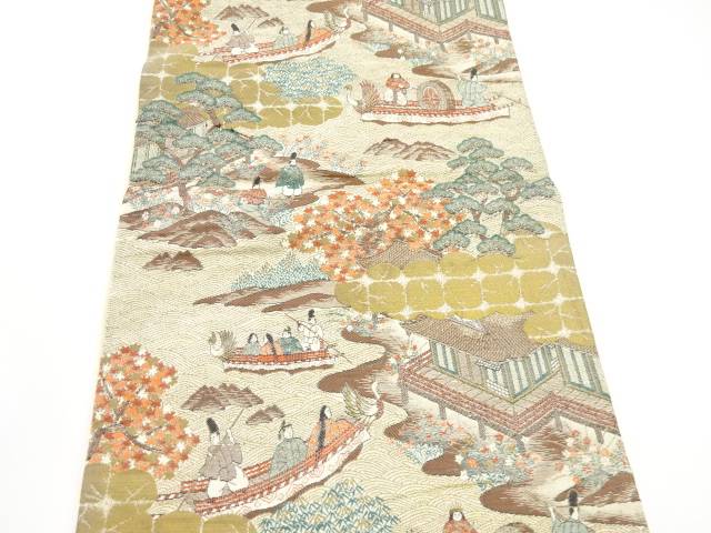 時期現場絵柄布切出し袋帯 再利用 中古 到達 宗sou - orbisresearch.com