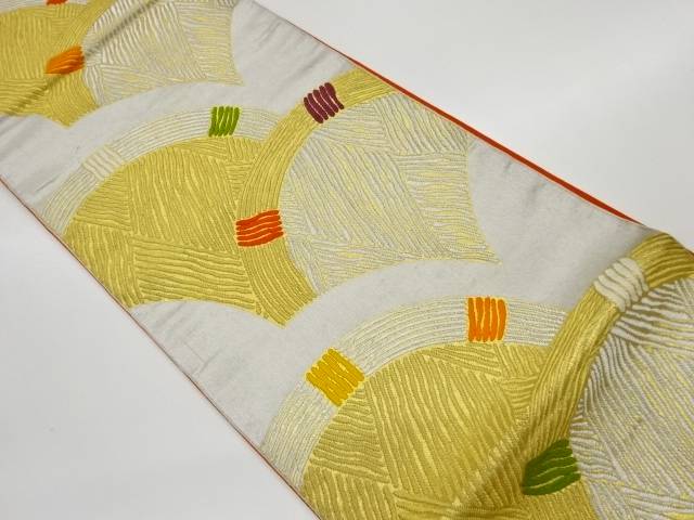 蛇籠模様織出し袋帯【リサイクル】【中古】【着】 宗sou(prc)