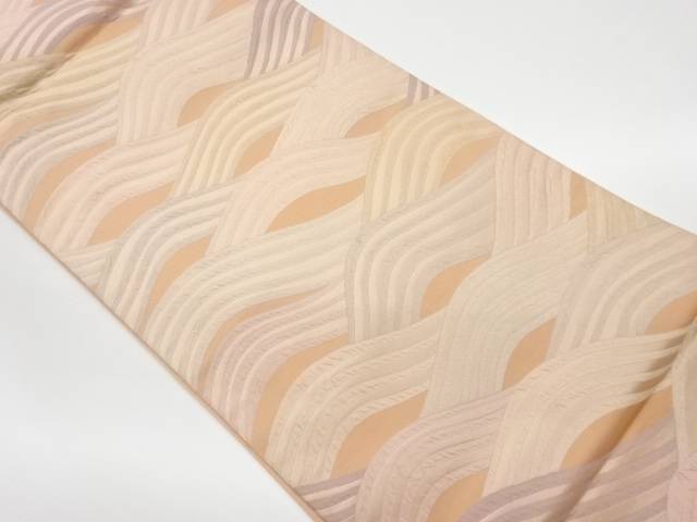 変わり青海波模様織出し袋帯【リサイクル】【中古】【着】 宗sou(prc)
