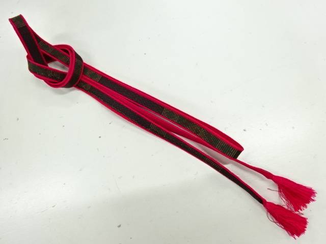 全ての 正絹 大島紬手組み帯締め リサイクル 中古 着 宗sou