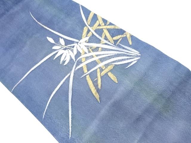 紗 草花模様織出し名古屋帯【リサイクル】【中古】【着】 宗sou
