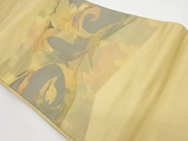 唐草模様織出し名古屋帯【リサイクル】【中古】【着】 宗sou