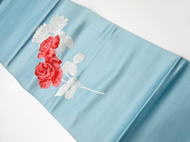 薔薇模様織出し名古屋帯【リサイクル】【中古】【着】 宗sou