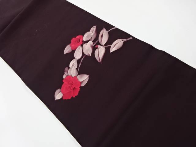 塩瀬枝花模様名古屋帯【リサイクル】【中古】【着】 宗sou