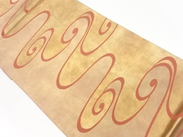 流水模様織出し袋帯【リサイクル】【中古】【着】 宗sou(prc)｜お茶道具・着物　【宗 sou】