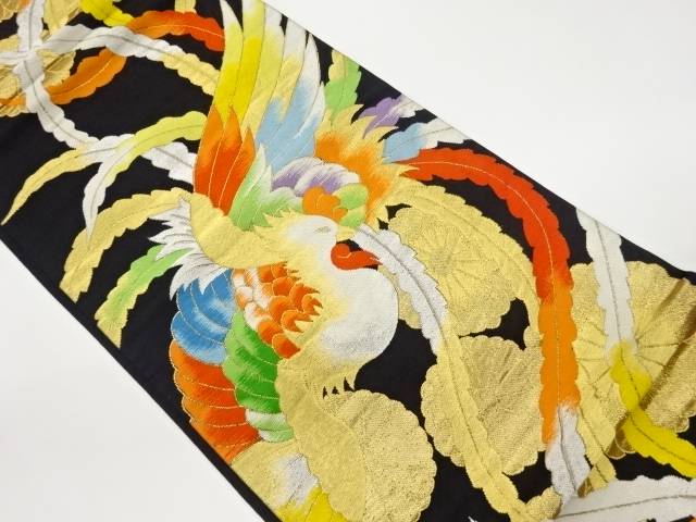 鳳凰模様織出し袋帯【リサイクル】【中古】【着】 宗sou(prc)帯