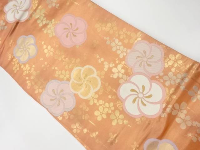 捻梅模様織出し名古屋帯【リサイクル】【中古】【着】 宗sou(prc)